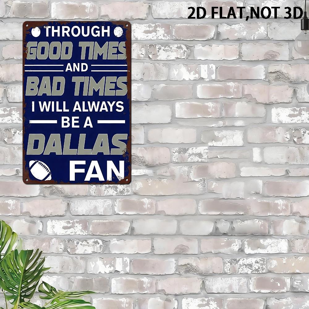 2D Flat Dallas Metal Sign, 8x1 - Home Decor Dallas review and price