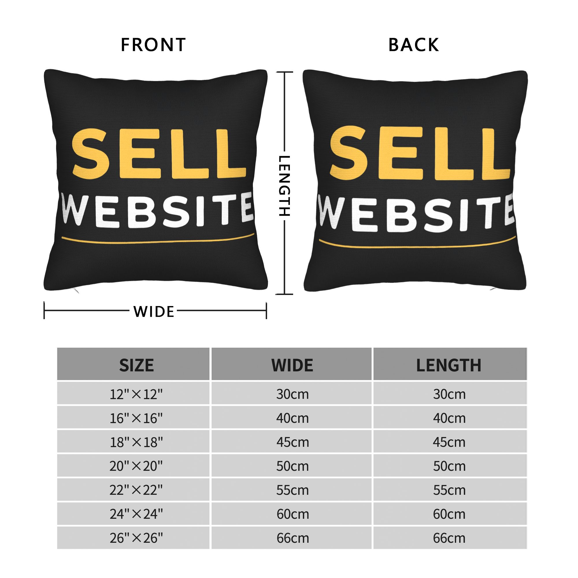 Pillow Case Website Sell Squar - Home Decor Website Free review and price