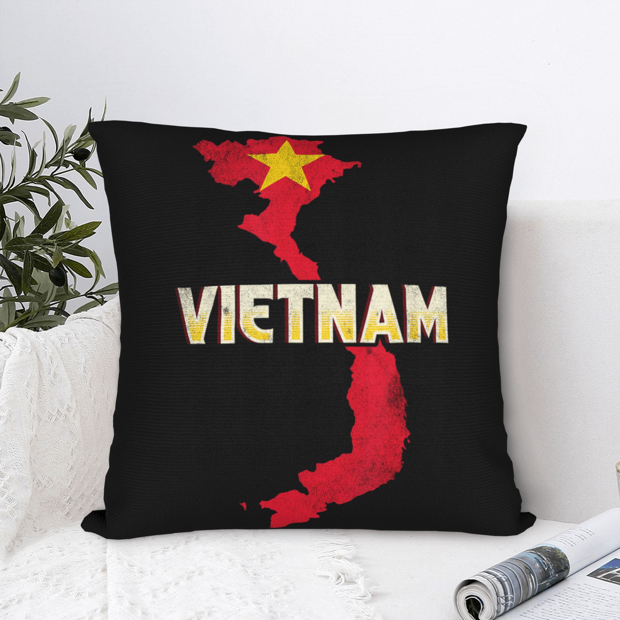Vietnam Flag Yellow Star Asia  - Home Decor Vietnam review and price