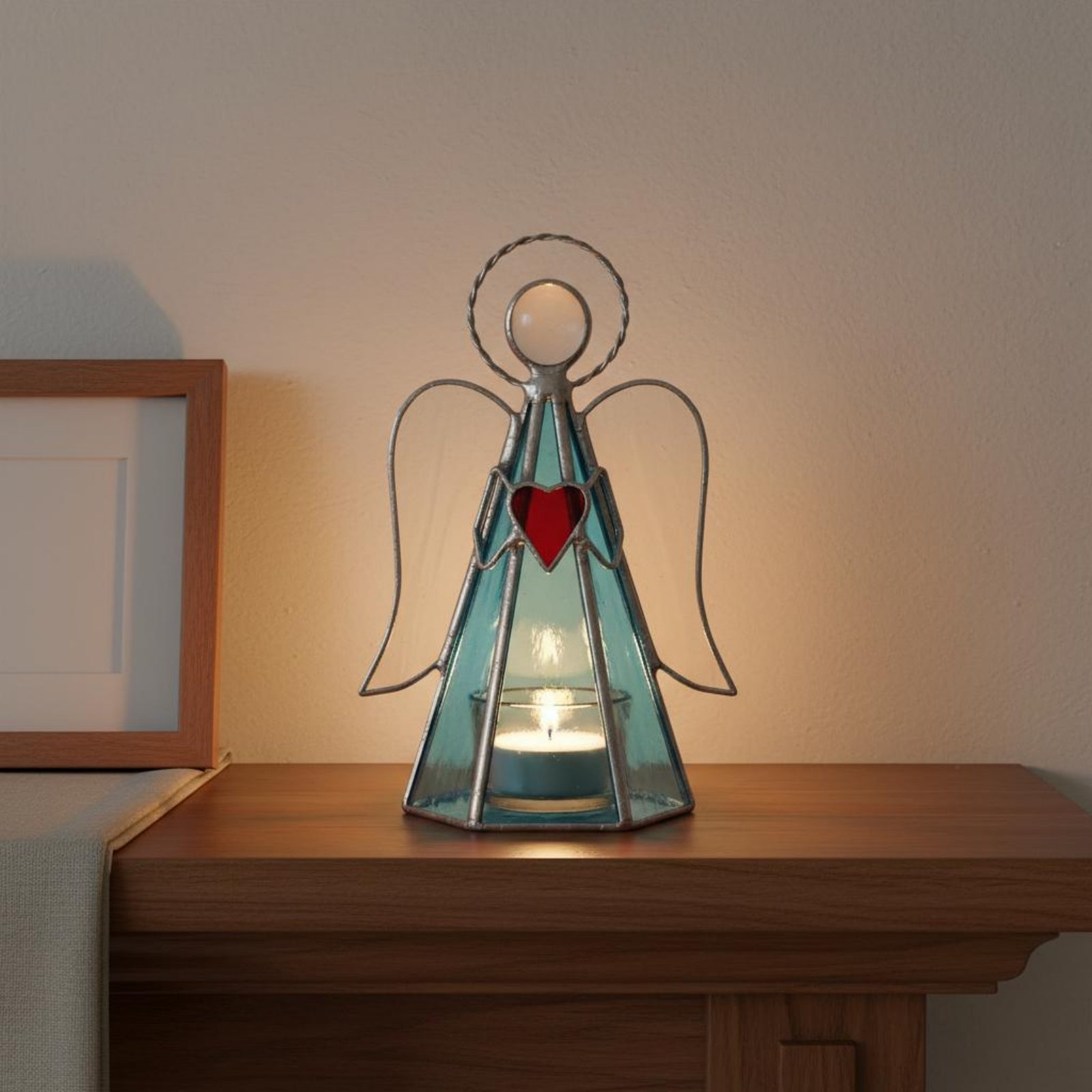 Stained Glass Candle Holder Ha - Home Decor Handmade review and price