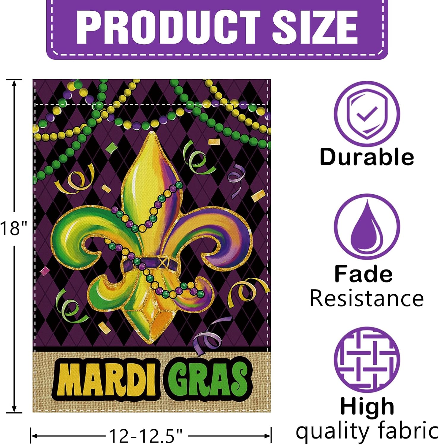 Dyrenson Mardi Gras Fleur De L - Home Decor New Orleans review and price