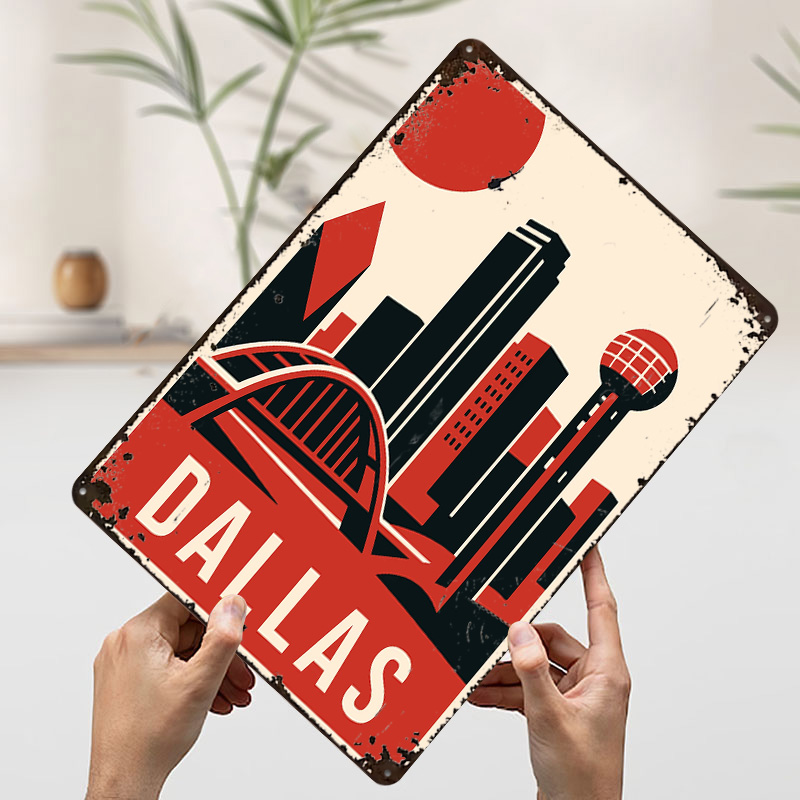 Dallas Vintage Travel Printed  - Home Decor Dallas review and price
