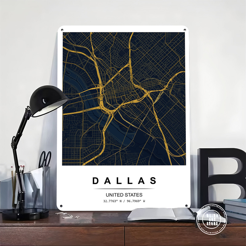 Dallas City Map Art Printed Po - Home Decor Dallas review and price