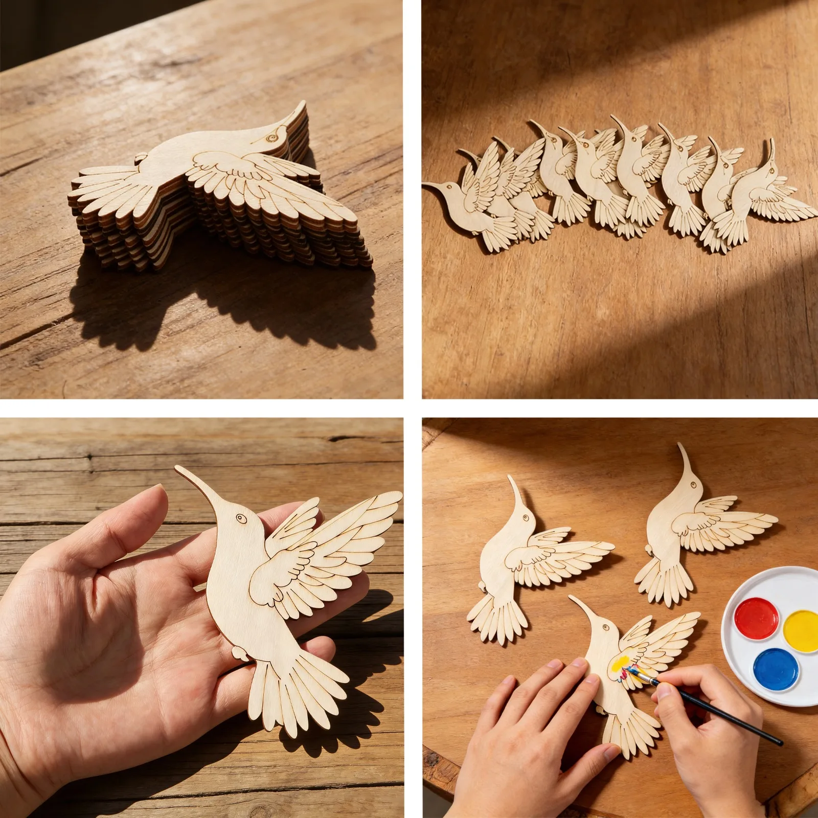 10pcs Unfinished Wood Animal B - Home Decor In review and price