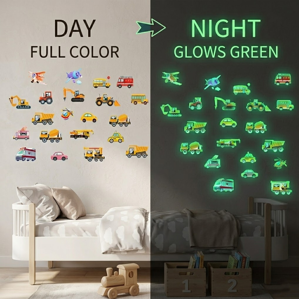 Luminous Car Wall Sticker 21Pc - Home Decor Kit review and price
