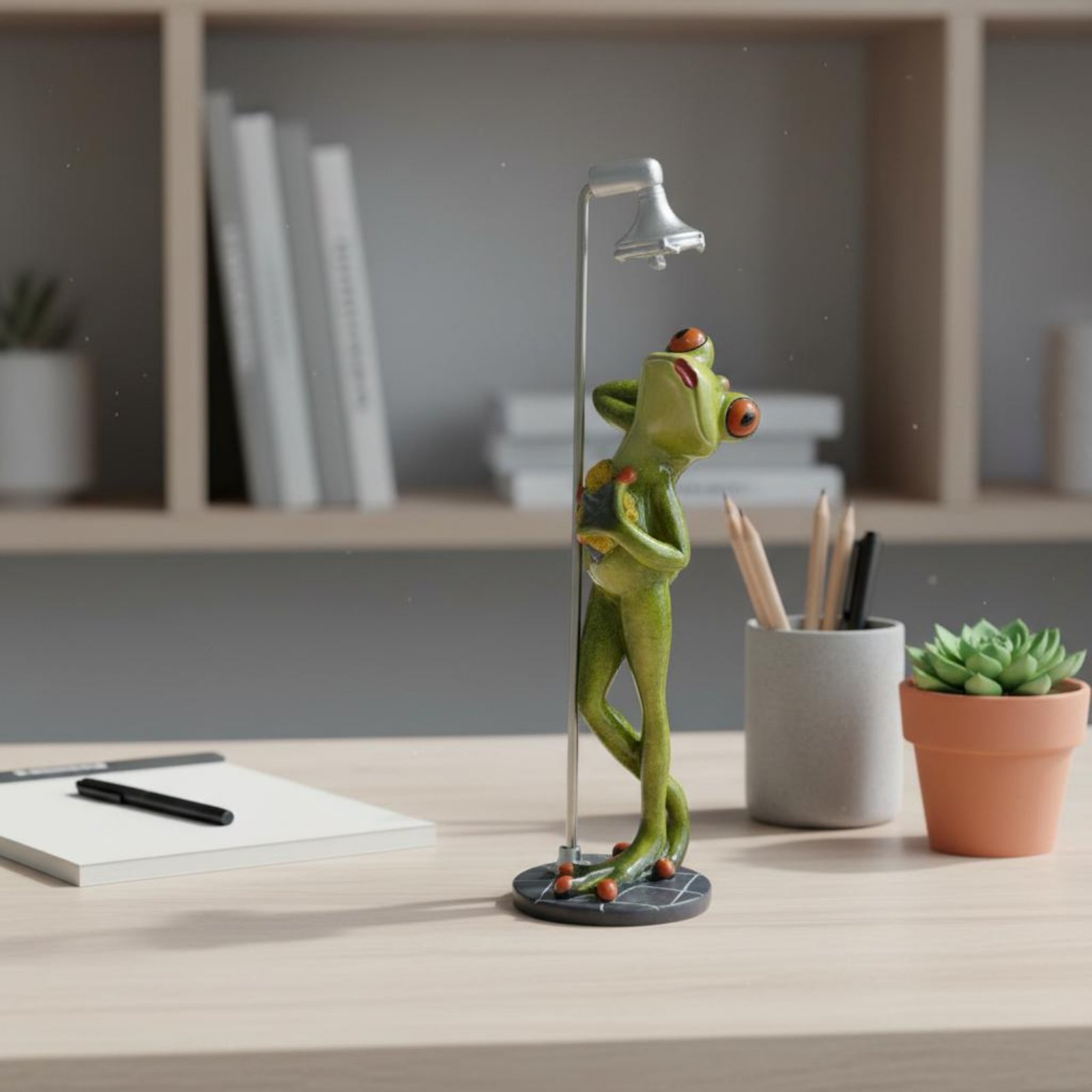 Showering Frog Figurine Great  - Home Decor Lamp review and price