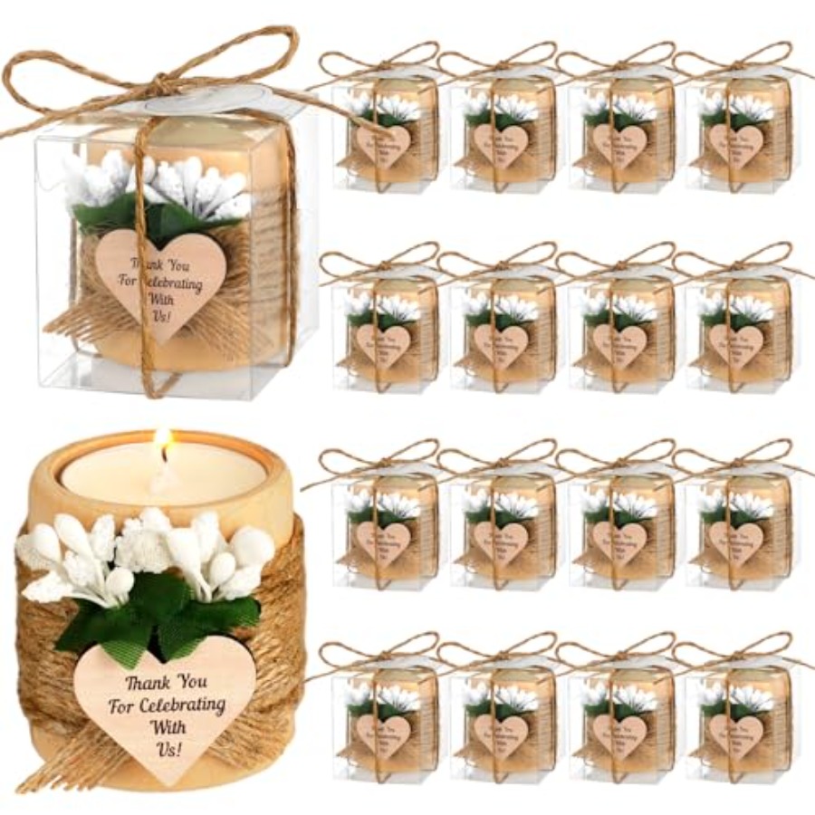 16 Pack Wooden Tealight Candle - Home Decor Kit review and price
