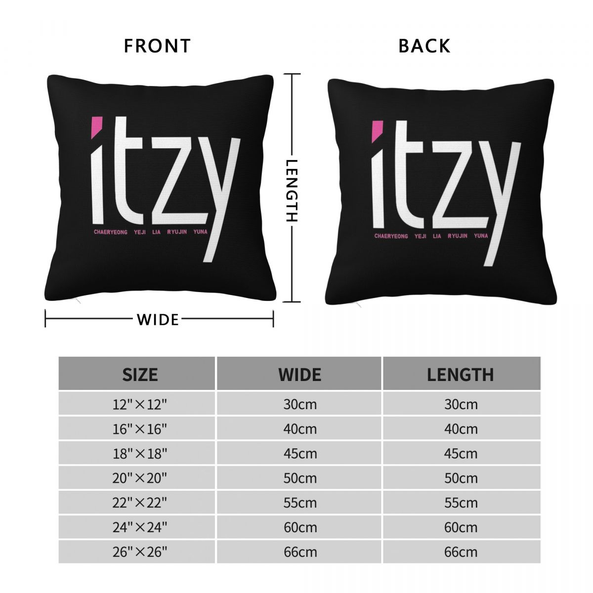 Itzy Band Dalla Dalla Square P - Home Decor Dallas review and price