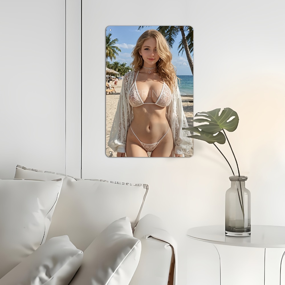 Blonde Bikini Curvy Girl Sexy  - Home Decor Kolkata review and price