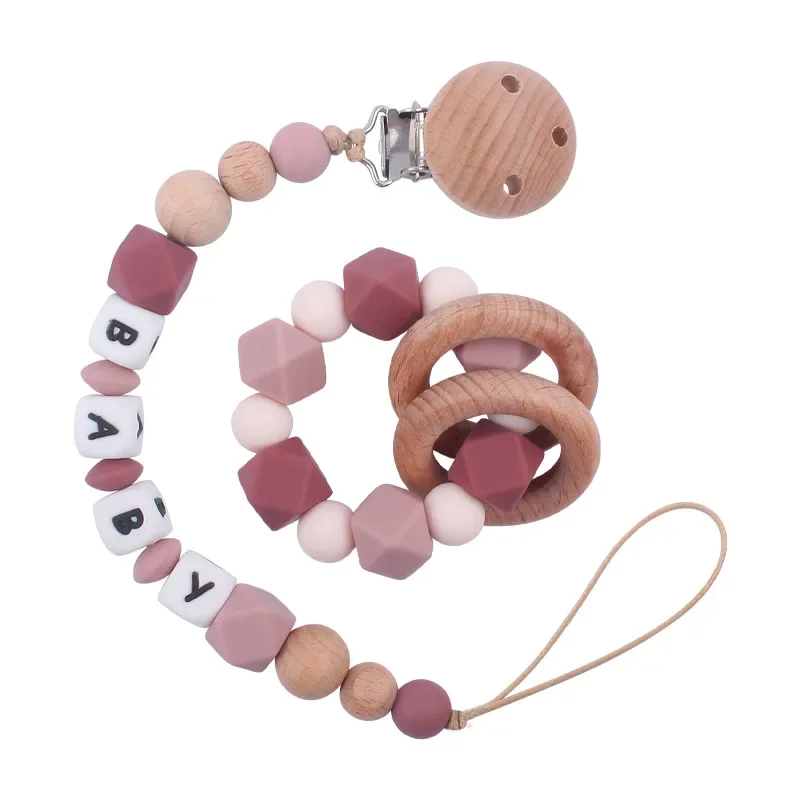 2ps Custom Baby Pacifier Clip  - Wooden Letter Sign review and price