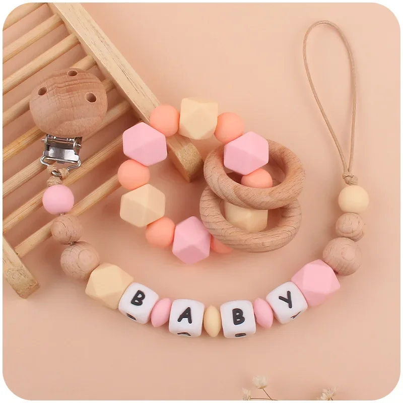 2ps Custom Baby Pacifier Clip  - Wooden Letter Sign review and price