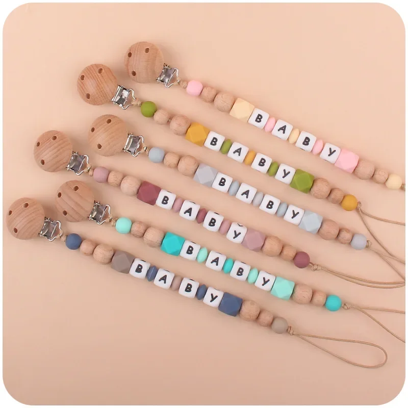2ps Custom Baby Pacifier Clip  - Wooden Letter Sign review and price