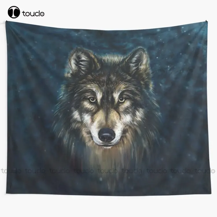 Artistic Wolf Face Tapestry Ta - Home Decor Website Free review and price