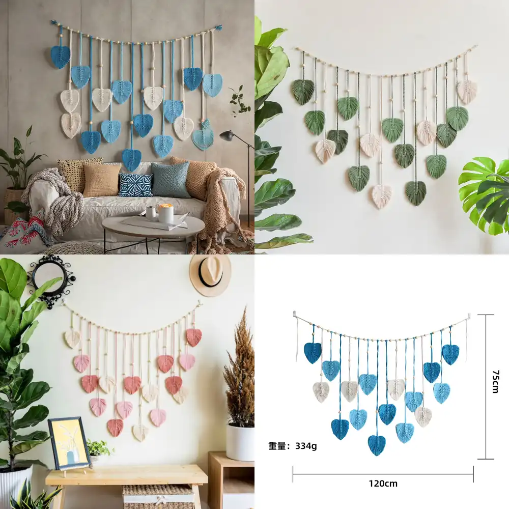 Large Macrame Handmade Fiber L - Home Decor Handmade review and price