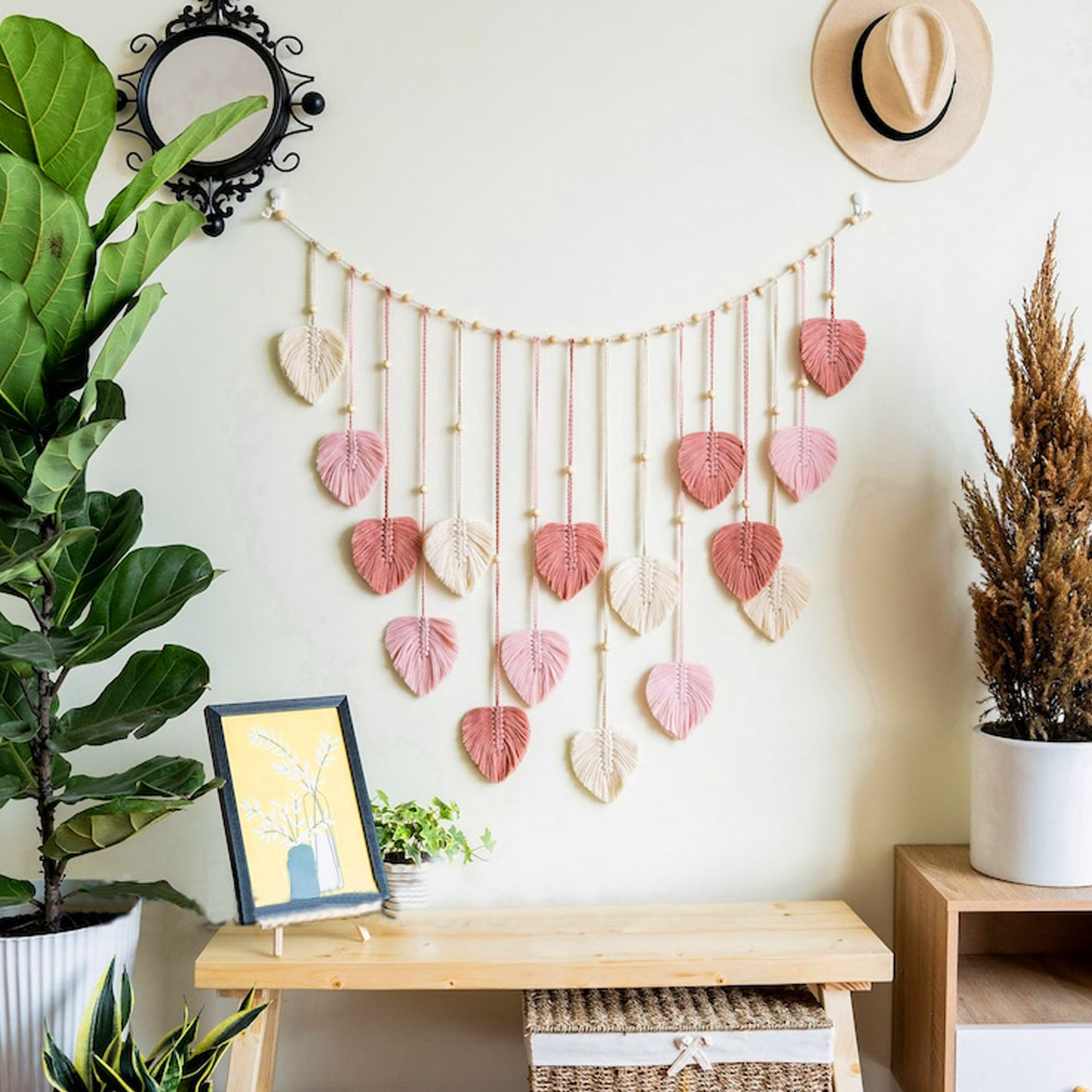 Large Macrame Handmade Fiber L - Home Decor Handmade review and price