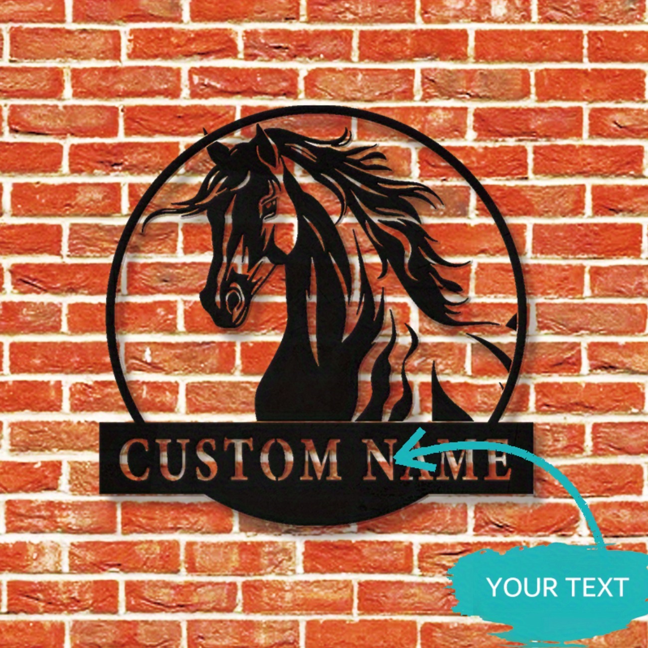 Custom Handmade Metal Horse Wa - Home Decor Handmade review and price