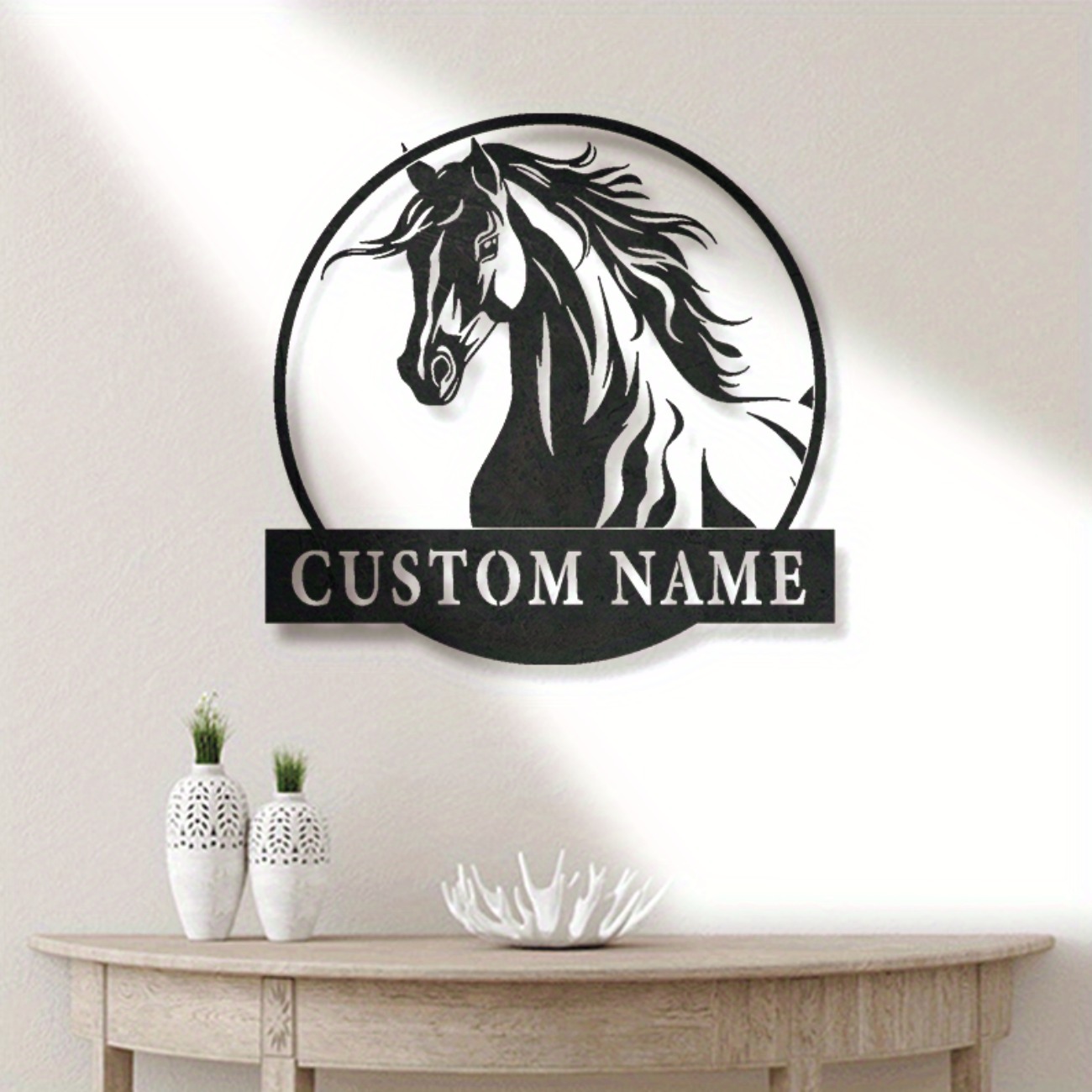Custom Handmade Metal Horse Wa - Home Decor Handmade review and price