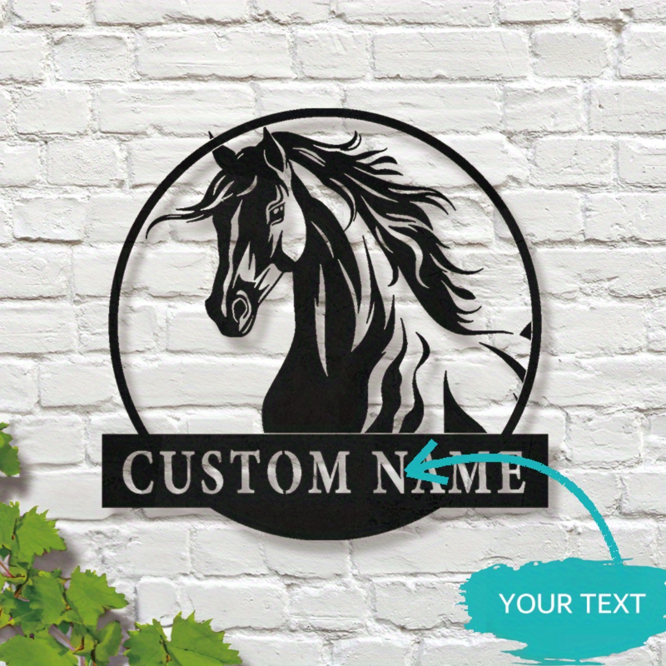 Custom Handmade Metal Horse Wa - Home Decor Handmade review and price