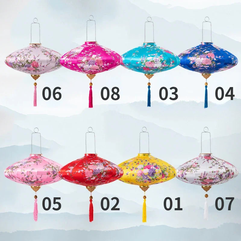 Vintage Silk Lanterns 12 inch  - Home Decor Vietnam review and price