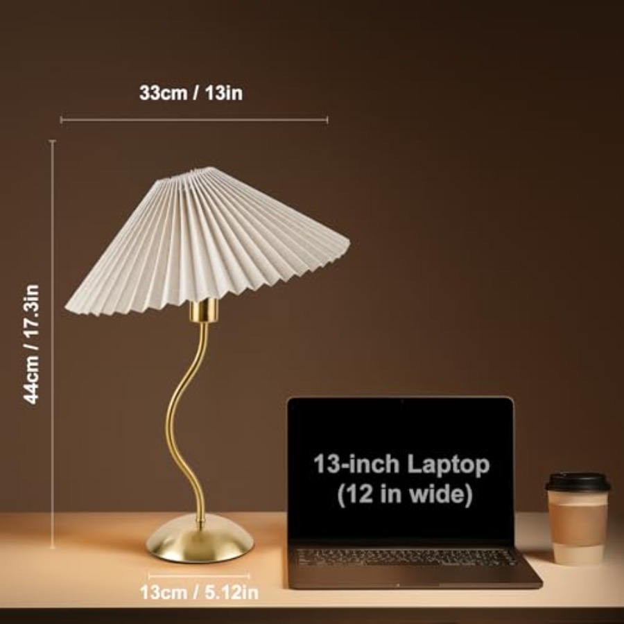 Small Pleated Table Lamp Bedsi - Home Decor Lamp review and price