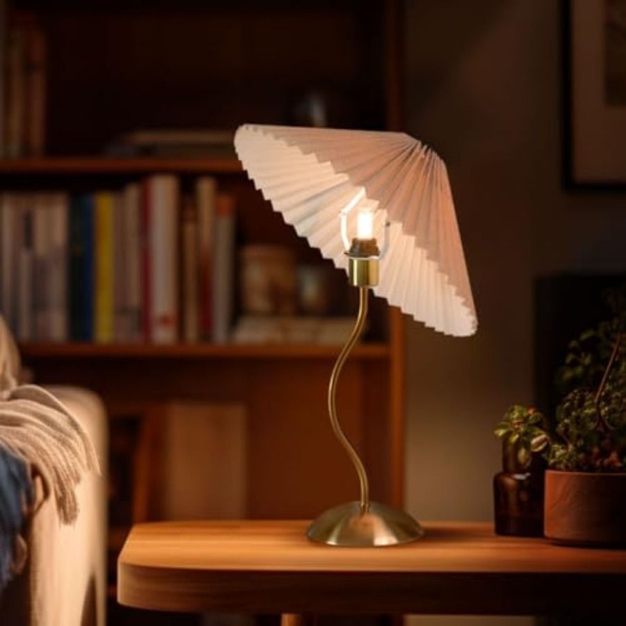 Small Pleated Table Lamp Bedsi - Home Decor Lamp review and price