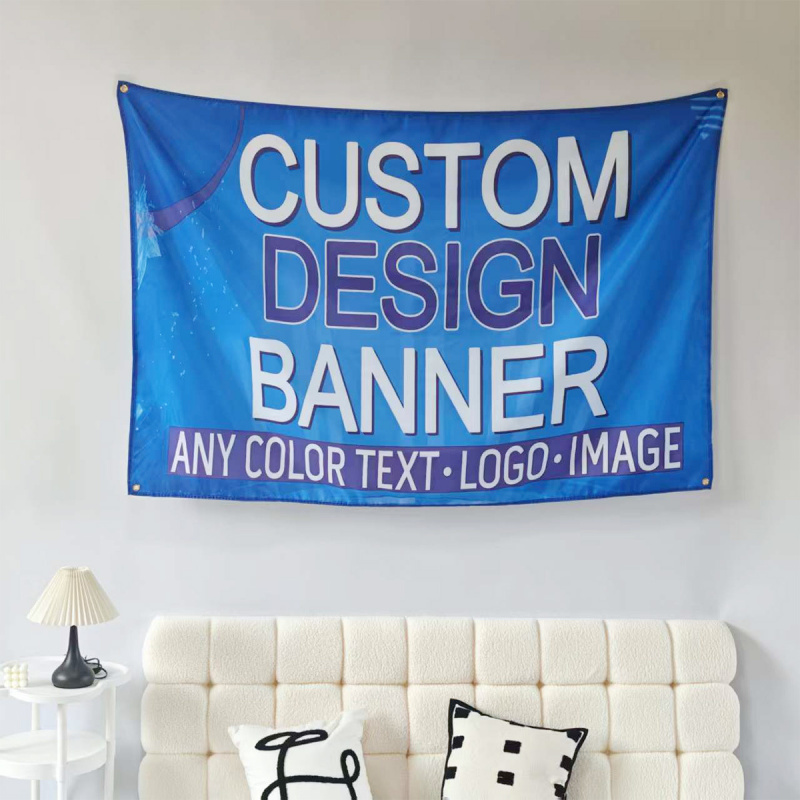 Custom Polyester Banner for In - Home Decor Logo Design review and price
