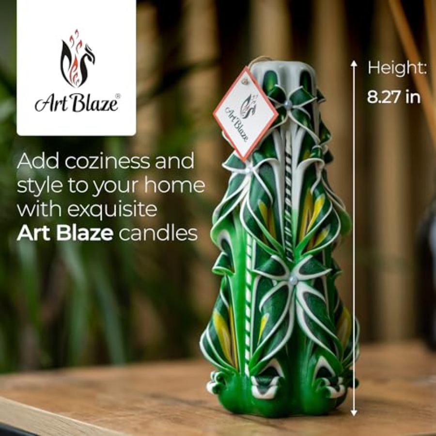 Carved Candles - Handmade Long - Home Decor Handmade review and price