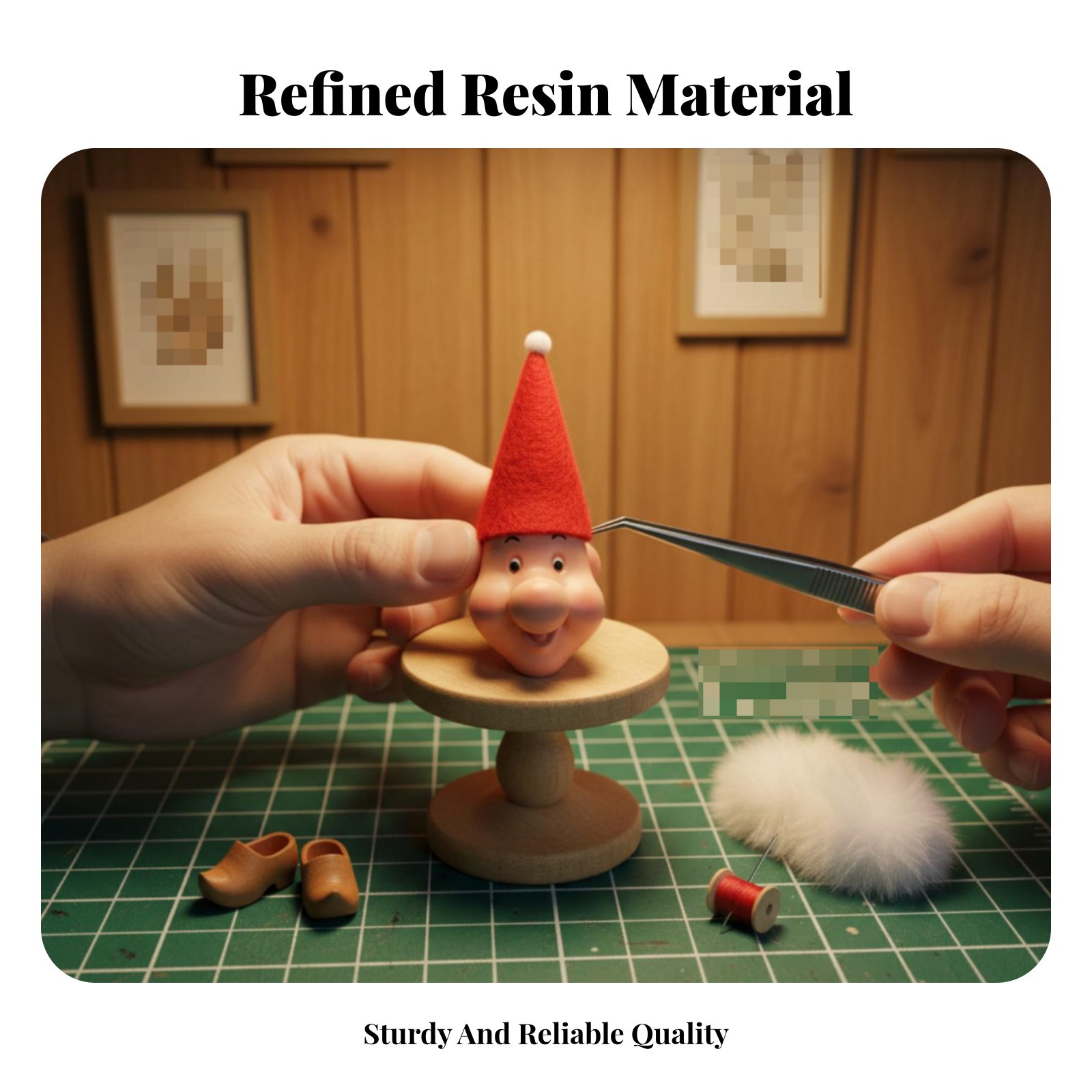 Resin Doll Face Cute Design El - Home Decor Handmade review and price