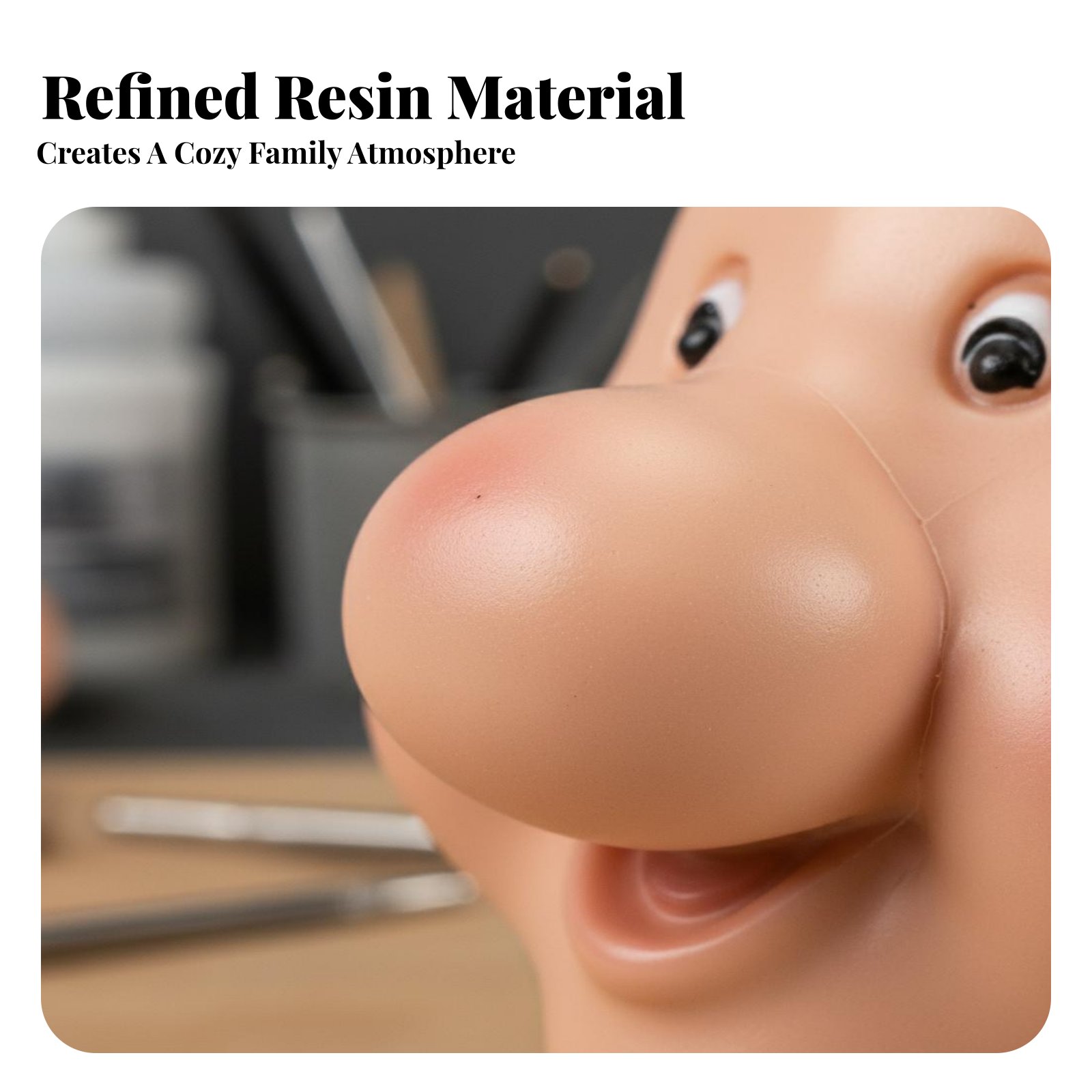 Resin Doll Face Cute Design El - Home Decor Handmade review and price